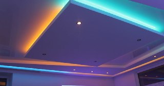 Натяжной потолок с подсветкой Салехард, цена от 2138 руб.