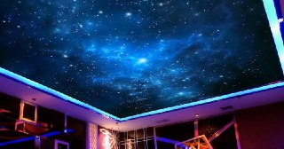 Натяжной потолок звездное небо Салехард, цена от 5324 руб.
