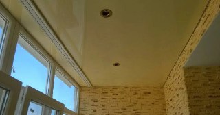 Натяжной потолок на балкон Салехард, цена 6288 руб.