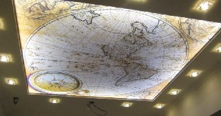 Натяжной потолок с фотопечатью Салехард, цена от 6320 руб.